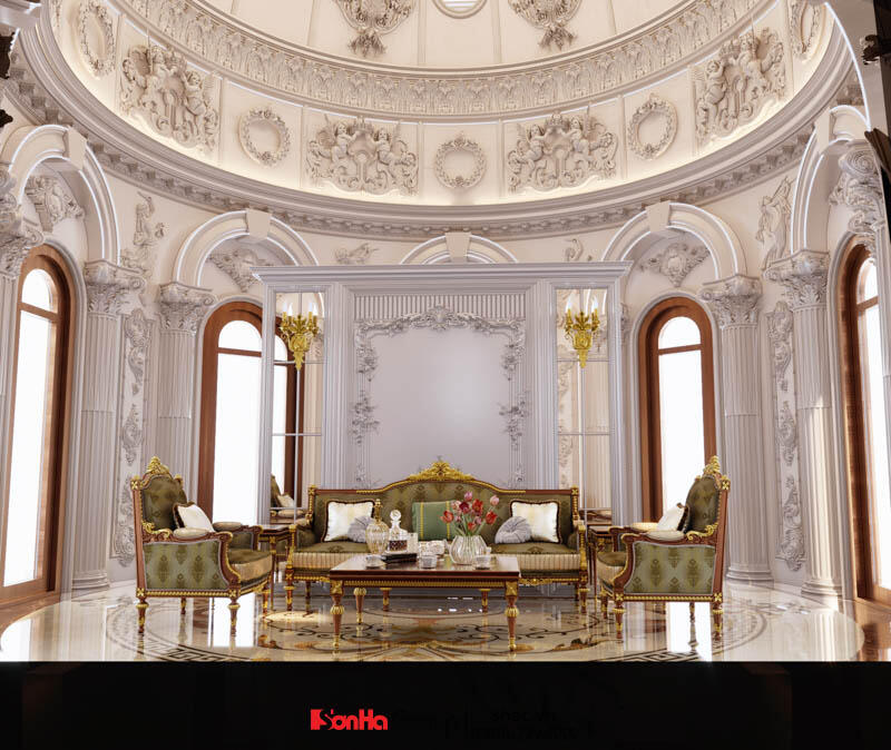 Nội thất tầng tum theo phong cách Cổ điển