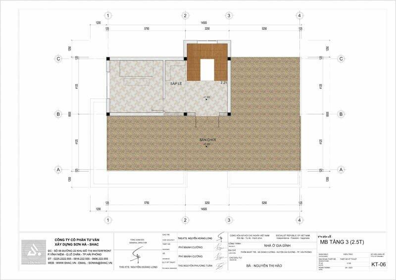 Mặt bằng tầng 3