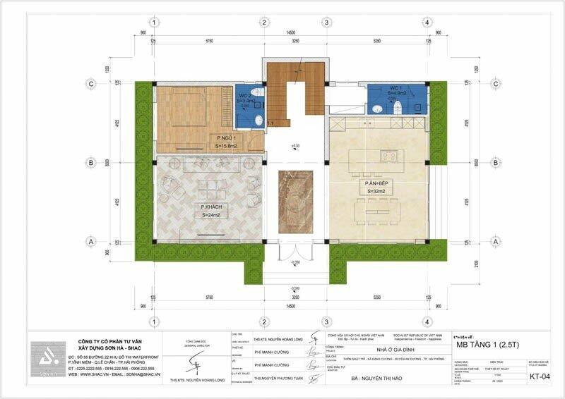 Mặt bằng tầng 1