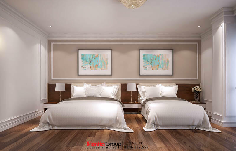 Hình ảnh thiết kế không gian phòng nghỉ khách sạn tối ưu cho từng nhu cầu