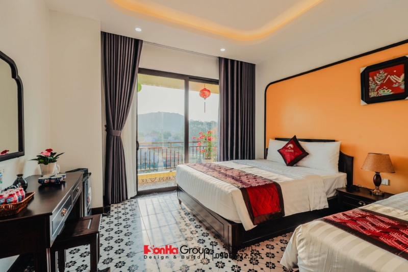 Khách sạn gồm các mẫu phòng nghỉ khác nhau để phục vụ cho nhu cầu nghỉ ngơi của du khách