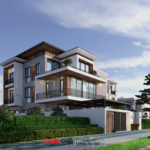 Biệt thự vườn mini sử dụng các chất liệu hiện đại trong thiết kế