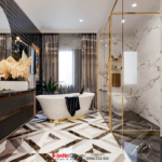 Thiết kế biệt thự kiêm quán cà phê Hà Nam phong cách Tân Cổ Điển 123