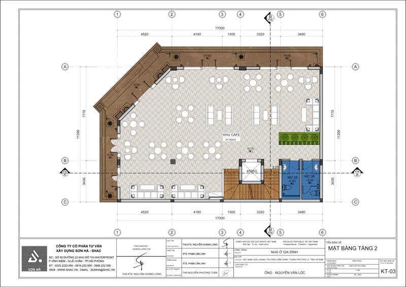 Thiết kế biệt thự kiêm quán cà phê Hà Nam phong cách Tân Cổ Điển 4