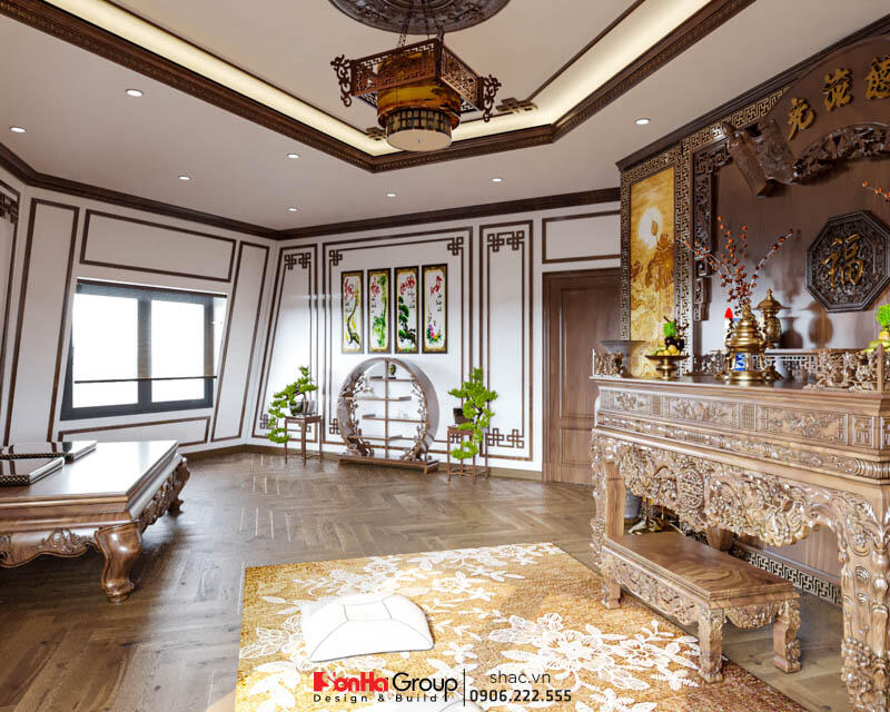 Thiết kế biệt thự kiêm quán cà phê Hà Nam phong cách Tân Cổ Điển 41