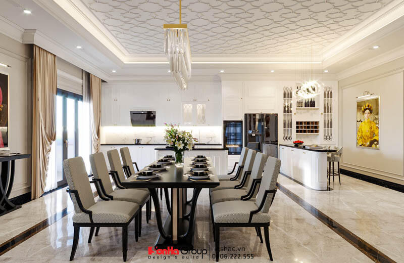 Thiết kế biệt thự kiêm quán cà phê Hà Nam phong cách Tân Cổ Điển 15