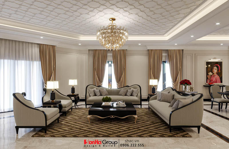 Thiết kế biệt thự kiêm quán cà phê Hà Nam phong cách Tân Cổ Điển 16