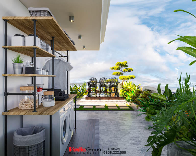 Thiết kế biệt thự kiêm quán cà phê Hà Nam phong cách Tân Cổ Điển 46