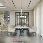 Phòng ăn được cải tạo của biệt thự tại Hải Phòng