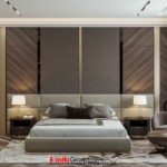 Phòng ngủ thời thượng của biệt thự hiện đại được cải tạo tại Hải Phòng