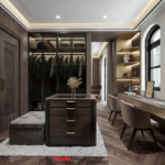 Không gian tiện nghi tại phòng ngủ master của biệt thự cải tạo