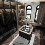 Không gian tiện nghi tại phòng ngủ master của biệt thự cải tạo