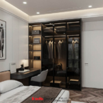 Không gian được cải tạo tối giản cho mẫu phòng ngủ sang trọng, tiện nghi