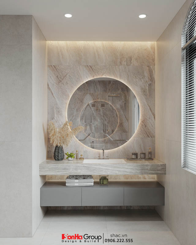 Thiết kế cách điệu, ấn tượng của biệt thự hiện đại tại Hải Phòng