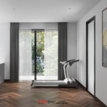 Phòng thể thao phục vụ nhu cầu chăm sóc sức khỏe cho gia chủ