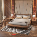 Phòng ngủ sử dụng màu nâu chủ đạo, tăng độ ấm cho căn phòng