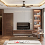 Công năng trong phòng được bài trí phù hợp với nhu cầu sử dụng của từng thành viên trong gia đình