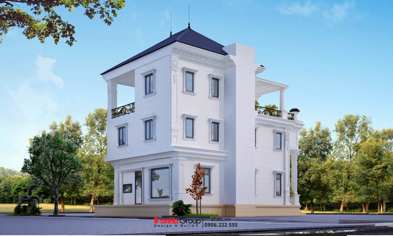 Cải tạo biệt thự Tân cổ điển 4 tầng – Khoác áo mới cho tổ ấm 30 Mặt bên được cải tạo của biệt thự Tân cổ điển tại Hải Phòng