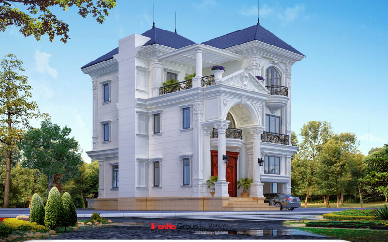 Cải tạo biệt thự Tân cổ điển 4 tầng – Khoác áo mới cho tổ ấm 29 Mặt tiền biệt thự Tân cổ điển tại Hải Phòng