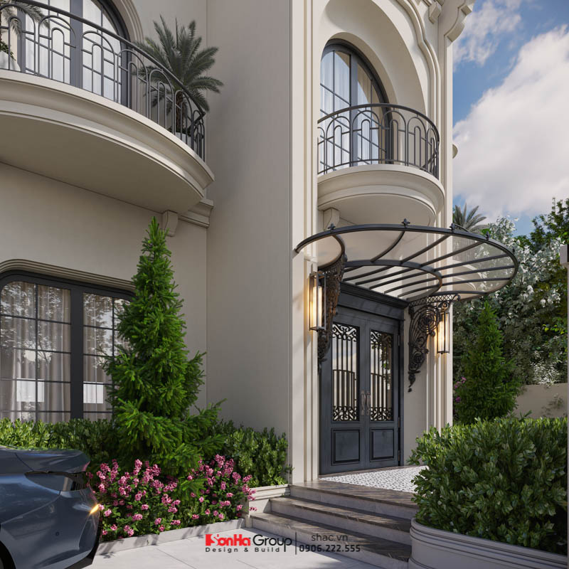 Biệt thự Địa Trung Hải - Sống trong giấc mơ về bờ biển vô tận 58 Thiết kế mái vòm tại mặt tiền biệt thự Địa Trung Hải tại Hải Phòng