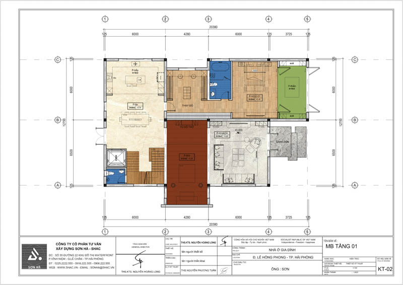 Biệt thự Địa Trung Hải - Sống trong giấc mơ về bờ biển vô tận 74 Mặt bằng công năng tầng 1 của biệt thự Địa Trung Hải
