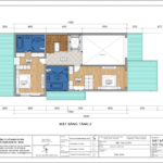 Mặt bằng tầng 2 biệt thự sân vườn hiện đại tại Quảng Ninh