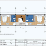 Mặt bằng tầng 2 của nhà phố hiện đại tại Hải Phòng