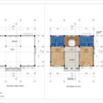 Mặt bằng hiện trạng và cải tạo tầng 2 của biệt thự hiện đại