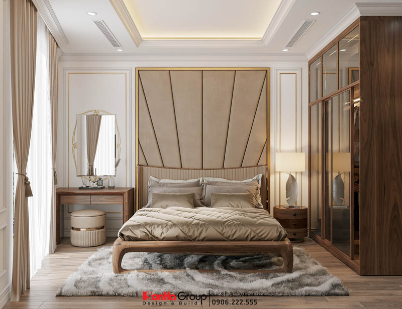 Phòng ngủ sang trọng với thiết kế hiện đại tối giản