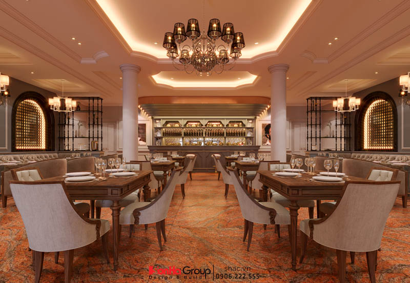 Không gian cải tạo nội thất nhà hàng Sachi