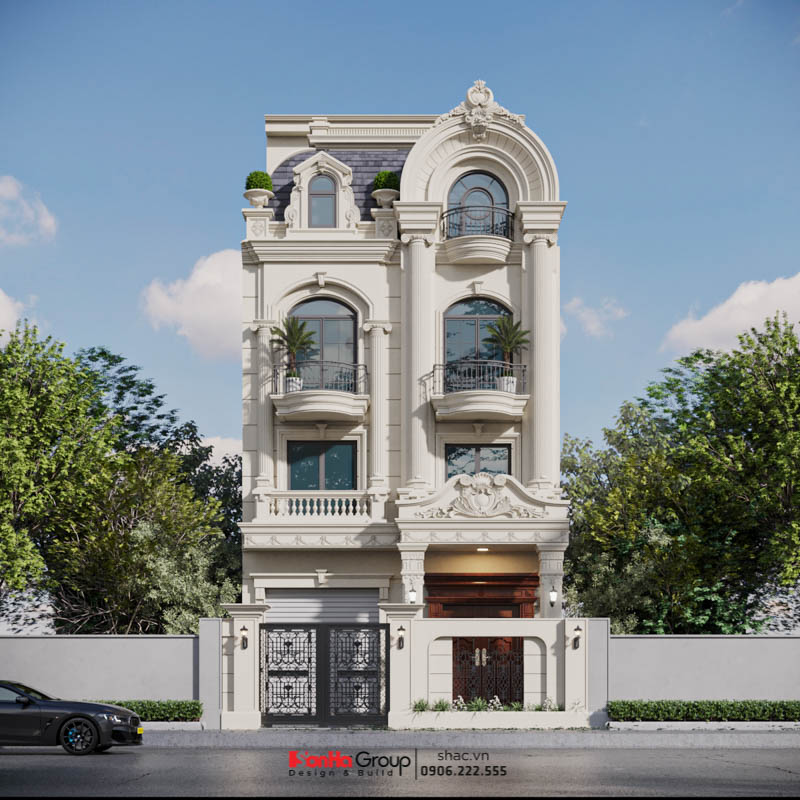 Nhà ống Tân cổ điển 4 tầng 1 tum - Mảnh ghép hoàn hảo cho nhịp sống gia đình