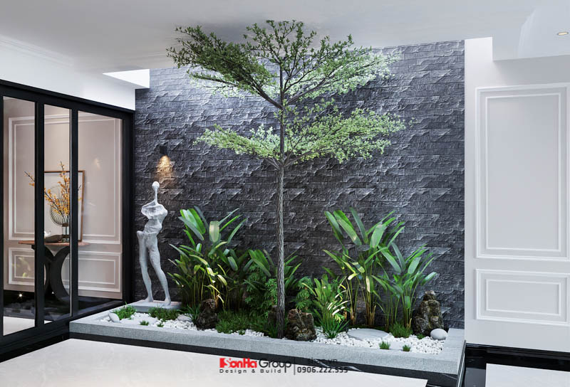 Giải pháp tối ưu chi phí đầu tư trong thiết kế kiến trúc hiệu quả 9 Tiểu cảnh cây xanh kết hợp giếng trời