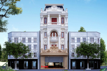 Thiết kế nhà phố Tân cổ điển 5 tầng 135m2 khang trang tại Bắc Ninh