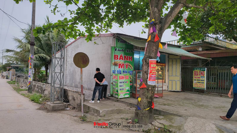 Hiện trạng khu đất xây dựng của biệt thự kinh doanh tại Thái Bình