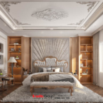 Phòng ngủ sang trọng trong mẫu nhà phố Tân cổ điển 5 tầng tại Bắc Ninh