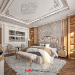 Các họa tiết cổ điển được tiết giản lại trong thiết kế nhà ống