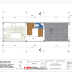 Mặt bằng tầng 1 nhà phố Tân cổ điển tại Hải Phòng