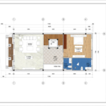 Mặt bằng tầng 2 nhà ống Tân cổ điển 5 tầng tại Bắc Ninh