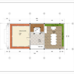 Mặt bằng tầng tum nhà ống Tân cổ điển 5 tầng tại Bắc Ninh