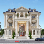 Mặt tiền thu hút của biệt thự Tân cổ điển 3 tầng tại Bắc Ninh