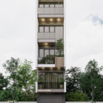 Mặt tiền ấn tượng của nhà ống kết hợp kinh doanh tại Hải Phòng