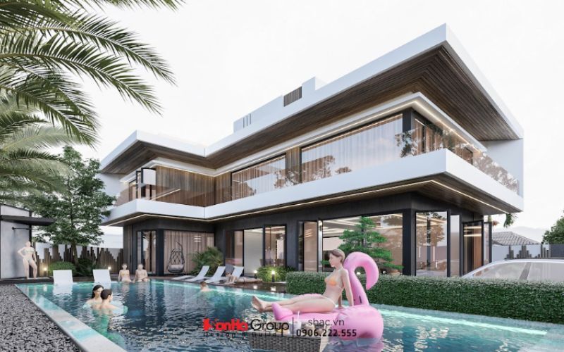 10+ mẫu thiết kế biệt thự có bể bơi hiện đại đẹp nhất 2025 9 10+ mẫu thiết kế biệt thự có bể bơi hiện đại đẹp nhất 2025 9