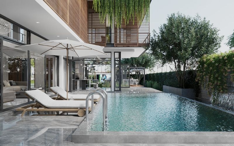10+ mẫu thiết kế biệt thự có bể bơi hiện đại đẹp nhất 2025 18 10+ mẫu thiết kế biệt thự có bể bơi hiện đại đẹp nhất 2025 18