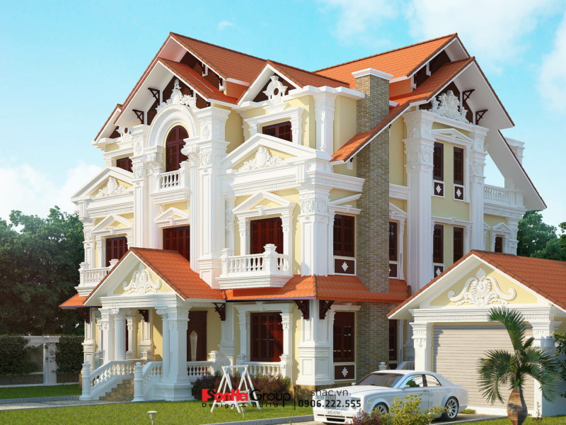 biệt thự kiểu Pháp cổ điển biệt thự kiểu Pháp cổ điển