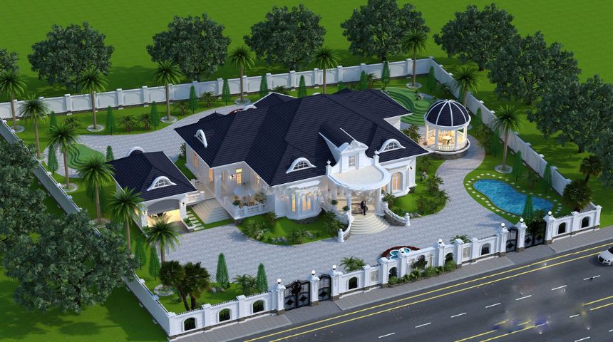 biệt thự kiểu Pháp biệt thự kiểu Pháp