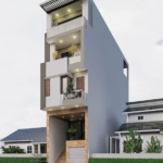 Thiết kế thoáng sáng, thu hút giúp tăng chất lượng không gian sống của nhà ống kinh doanh 5 tầng.