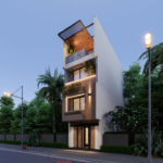 Mặt tiền thu hút của nhà ống 3 tầng tại Bắc Ninh