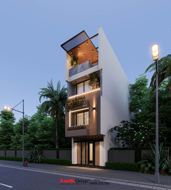 Mặt tiền thu hút của nhà ống 3 tầng tại Bắc Ninh