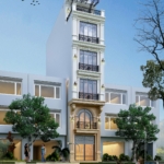 Mặt tiền ấn tượng của nhà ống Tân cổ điển 6 tầng tại Hà Nam