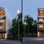 Nhà ống Hiện đại 3 tàng mang màu sắc tươi sáng tại Bắc Ninh